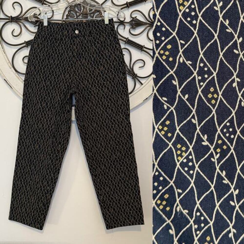 MAC Jeans Kelly Cropped Whimsigoth Straight Leg Pants Black Womens 2 (38/32)
